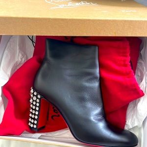 Christian Louboutin studded leather booties